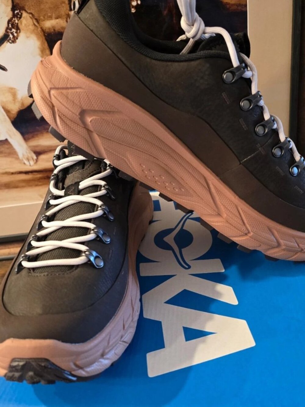 Hoka Tor Summit Cast Iron Walnut 1147952-CNW Hiking Trail Shoes Mens 9 US NEW